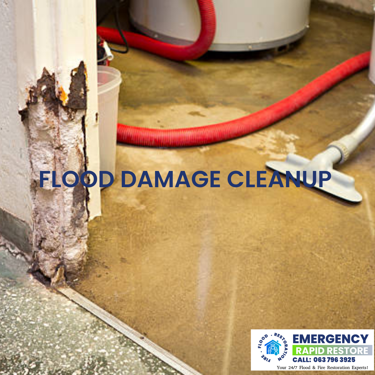 Rapid restore flood damage cleanup